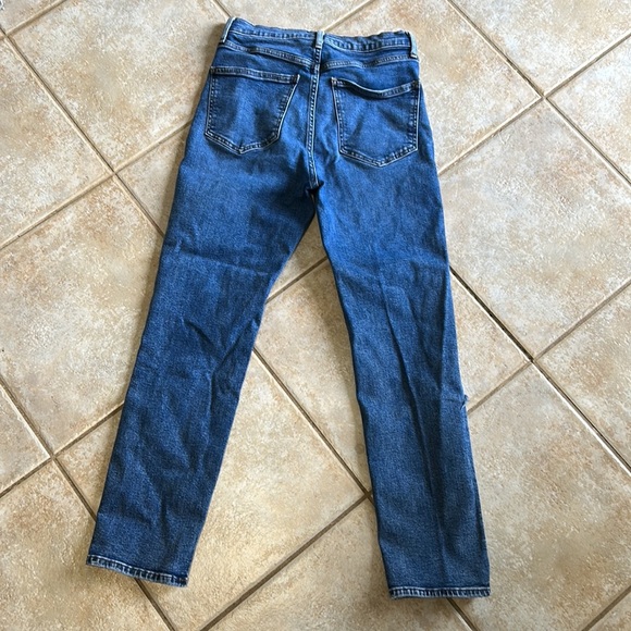 Gap Distressed Ripped Cigarette High Waist Skinny Ankle Jeans - Picture 6 of 10